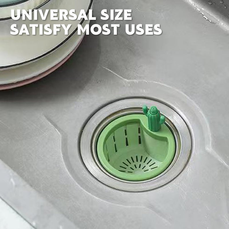 Home Stuffs 2PCS Cactus Kitchen Sink Drain Strainer, Press Automatic Dumping Basket, Kitchen Waste Collector Filter, Multi-Functional Home Use Cactus Sink Draining Basket (Multi) - Image 5