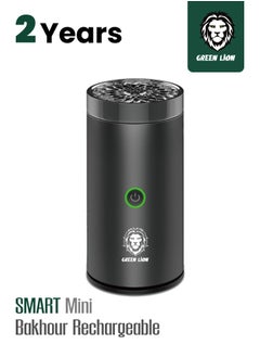 GREEN LION Smart Mini Bakhour Rechargeable Electric Car Incense Burner / Bukhour / Luxury Scent | Aroma Diffuser Portable Bakhour Oud USB Type Fragrance Air Freshener for Car & Home - Black  - Image 1