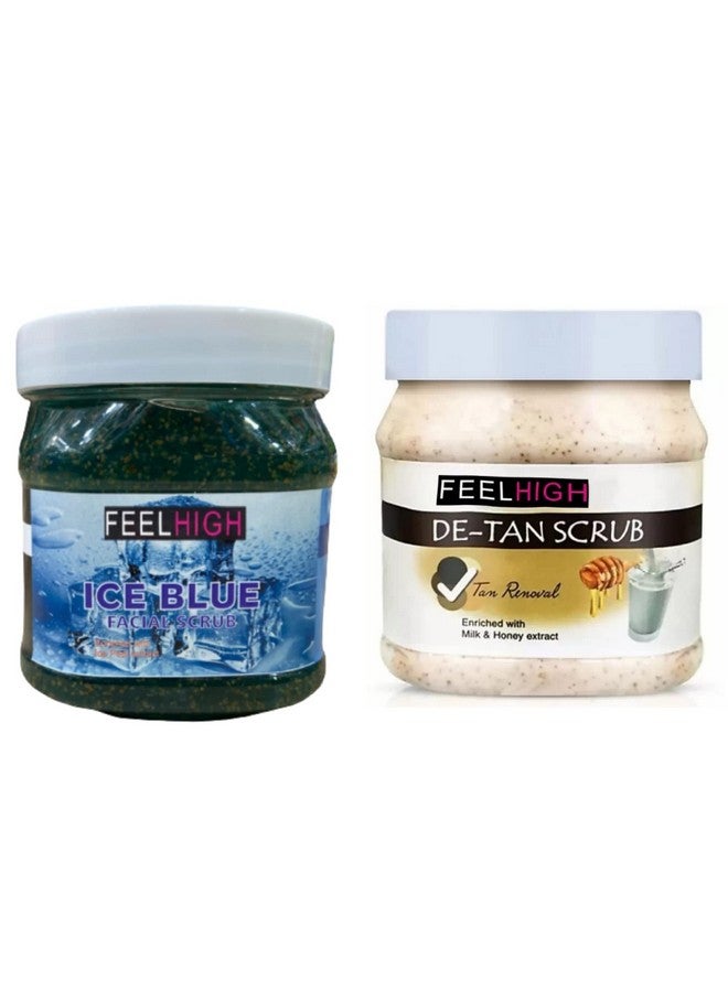 Feelhigh ICE BLUE SCRUB & DE TAN SCRUB-SKIN CARE PRODUCTS Scrub (500 ml) - Image 1