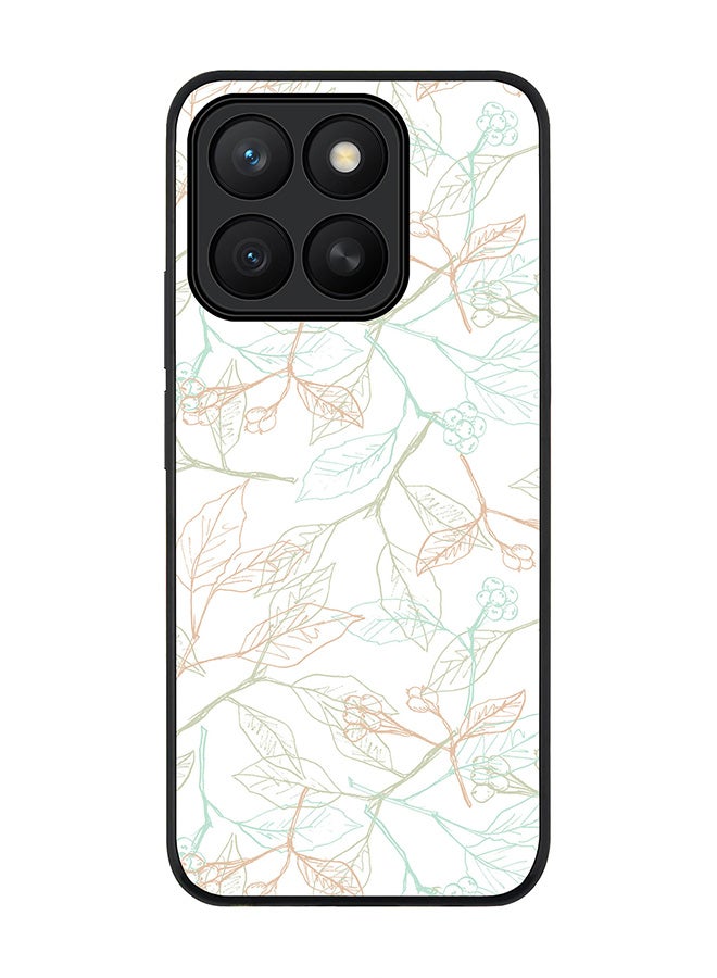 Stylizedd For Honor X8c Case,Slim fit Camera Protection, Shockproof Thin Phone cover  - Delicate Sprigs