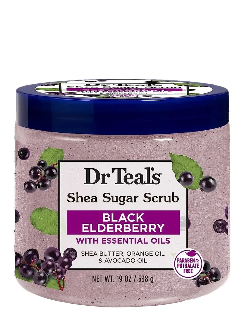 Dr Teal's Dr Teal's Shea Sugar Body Scrub Black Elderberry 538g