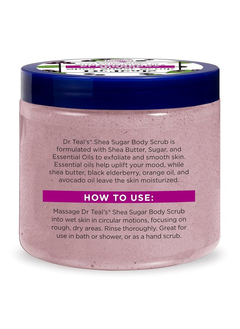 Dr Teal's Dr Teal's Shea Sugar Body Scrub Black Elderberry 538g  - Image 3