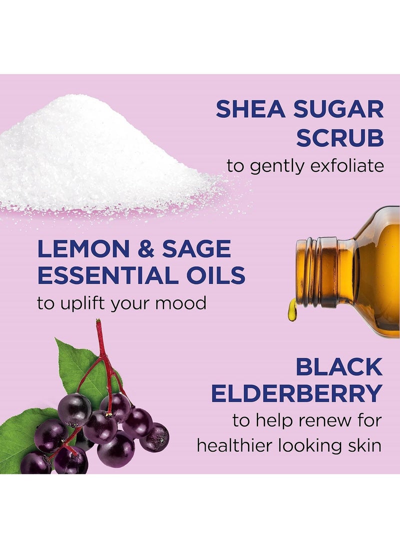 Dr Teal's Dr Teal's Shea Sugar Body Scrub Black Elderberry 538g  - Image 4