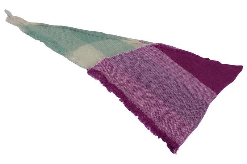 Wander Agio Womens Warm Scarf Triangle Shawls Large Scarves Stripe Plaid Fichu Big Plaid Jujube Red Green 13 - Image 5