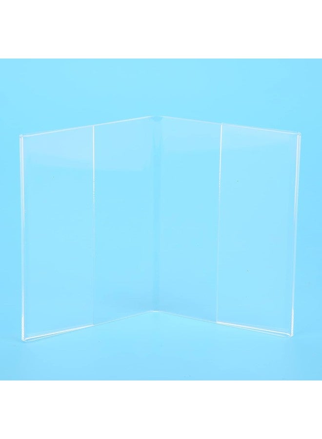 klarako Photo Frame V Model Clear Acrylic Photo Frame Holder Free Standing Portrait for Instax Mini 3 Inch Film - Image 2