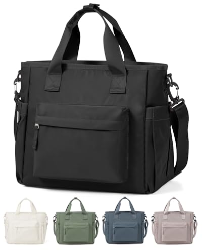 UPPACK Black Lunch Box Bag for Women Men loncheras para mujer Lunch Tote Bag with Water Bottle Holder Shoulder Strap Adult Insulated Lunch Bags Boxes for Work - Image 1