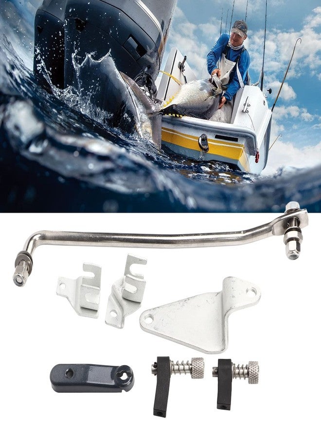 EVGATSAUTO Outboard Steering Link, Outboard Engine Link Rod Arm Kit Proof Replacement for Outboard 689 61350 0200, 689 48501 21 4D, 648 48330 50 - Image 5