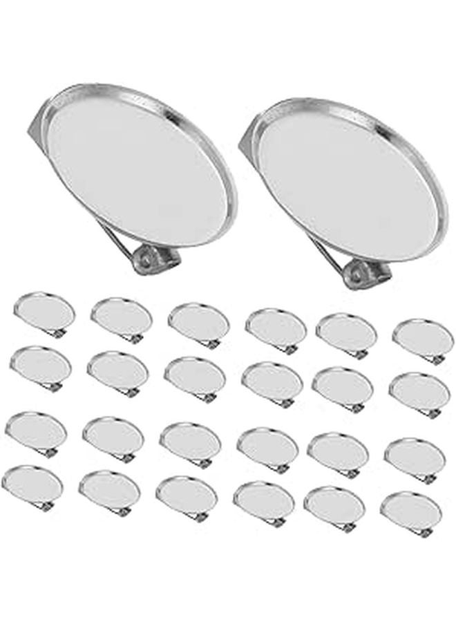100 Pieces Brooch Pin Backs Blank Bases DIY Craft Making Accessories - Image 1
