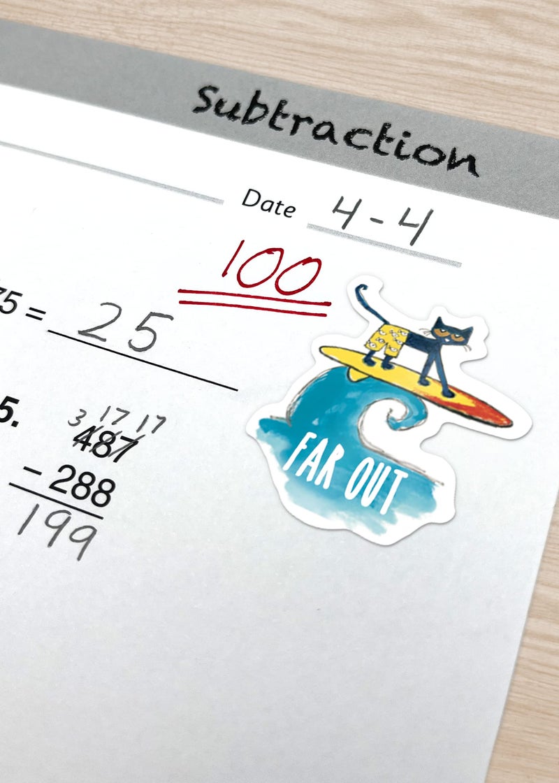 Edupress Teacher Created Resources Pete The Cat Stickers (EP63935) - Image 2