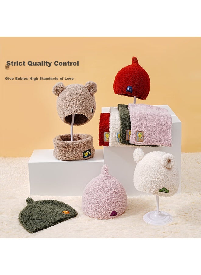 Lemonkid Baby Hat, Autumn And Winter Children's Hat, Boys And Girls Toddler Pullover Cap, Warm, Light Khaki, M - Image 3