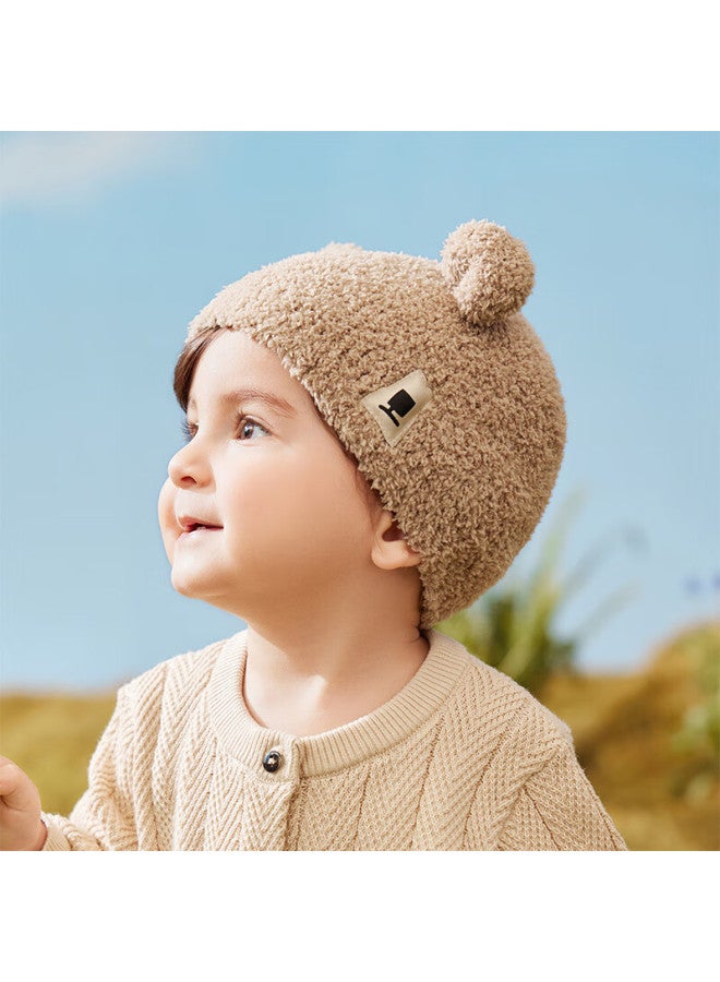 Lemonkid Baby Hat, Autumn And Winter Children's Hat, Boys And Girls Toddler Pullover Cap, Warm, Light Khaki, M - Image 5