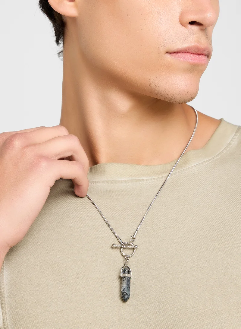 Seventy Five Stone Pendant Necklace