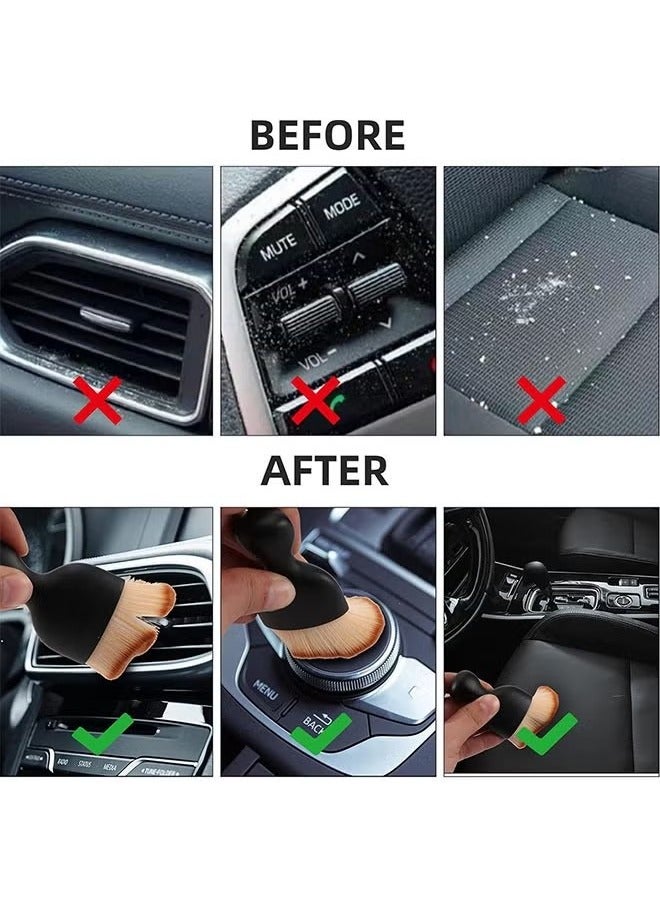 Generic 2 Pcs Car Interior Cleaning Brush, Duster, Detailing Brushes for Electronics, Handmade Model, Cellphone, Keyboard, PC, Laptop, Various Products Cleaning Brush  - Image 5
