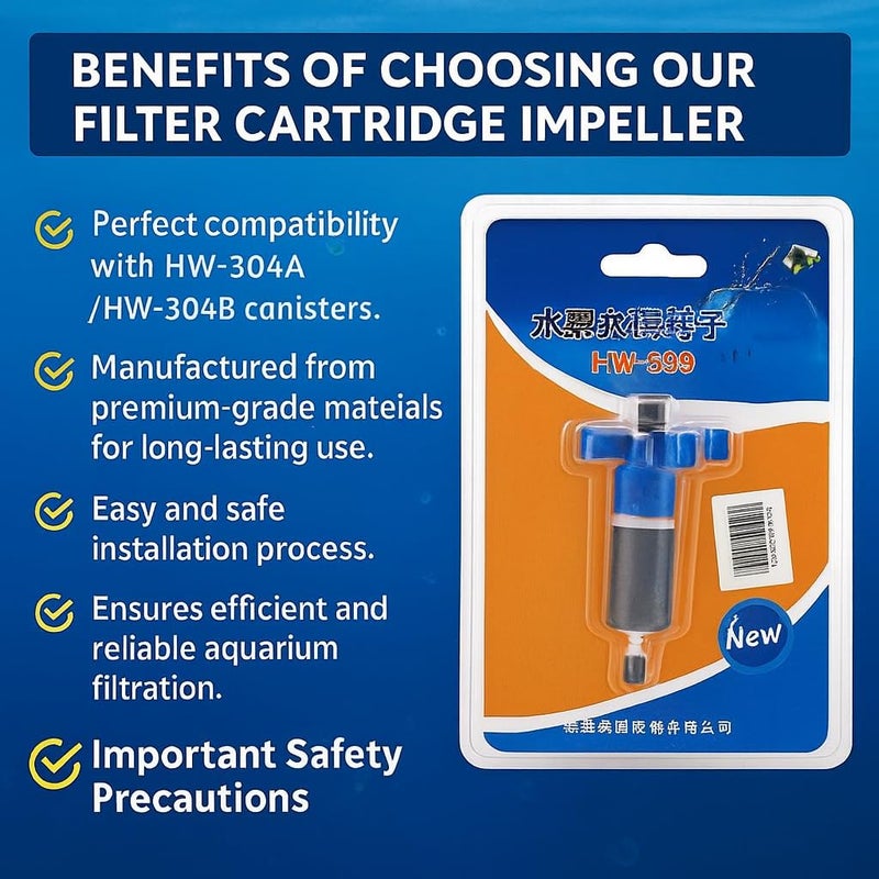 VAYINATO Cannister Filter Spare Impeller Suitable for (HW304A/304B) - Image 5
