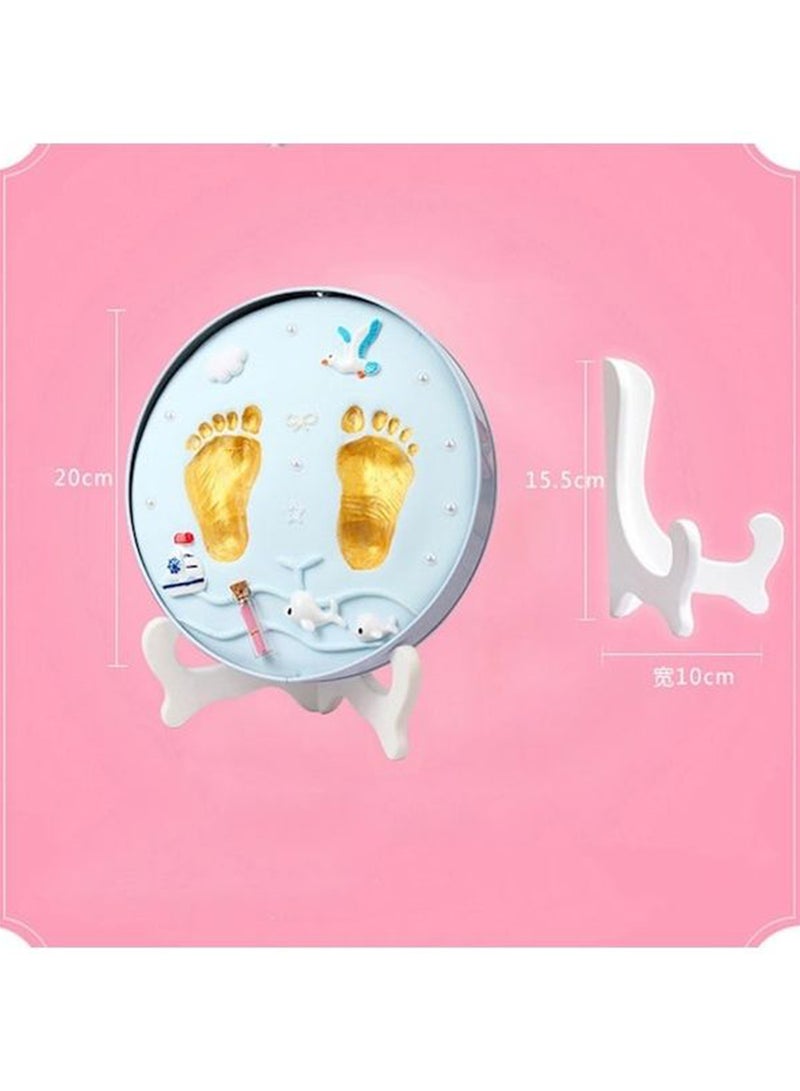 Newborn Mud Footprint Kit High Quality Cartoon Design Easy No-Bake Drying Baby Memory Keepsake for Kids Everyday Use Gift - Image 4