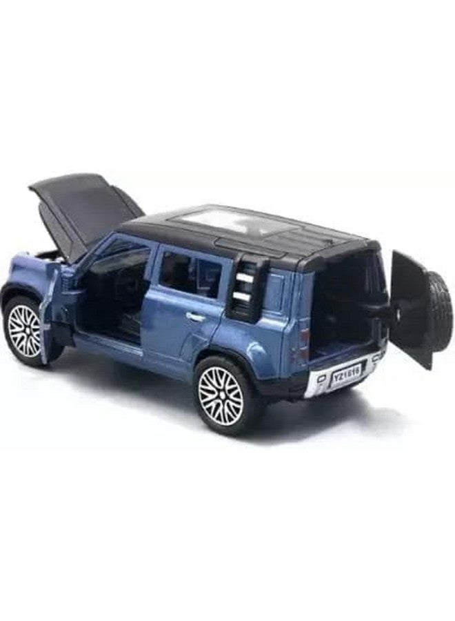 RUHANI Diecast Metal Car Model Defender Toy Cars for Kids Pull Back Openable Doors (Blue) - Image 2