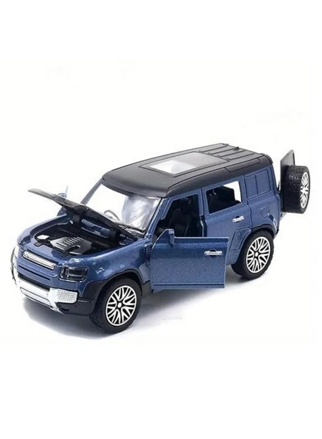 RUHANI Diecast Metal Car Model Defender Toy Cars for Kids Pull Back Openable Doors (Blue) - Image 5