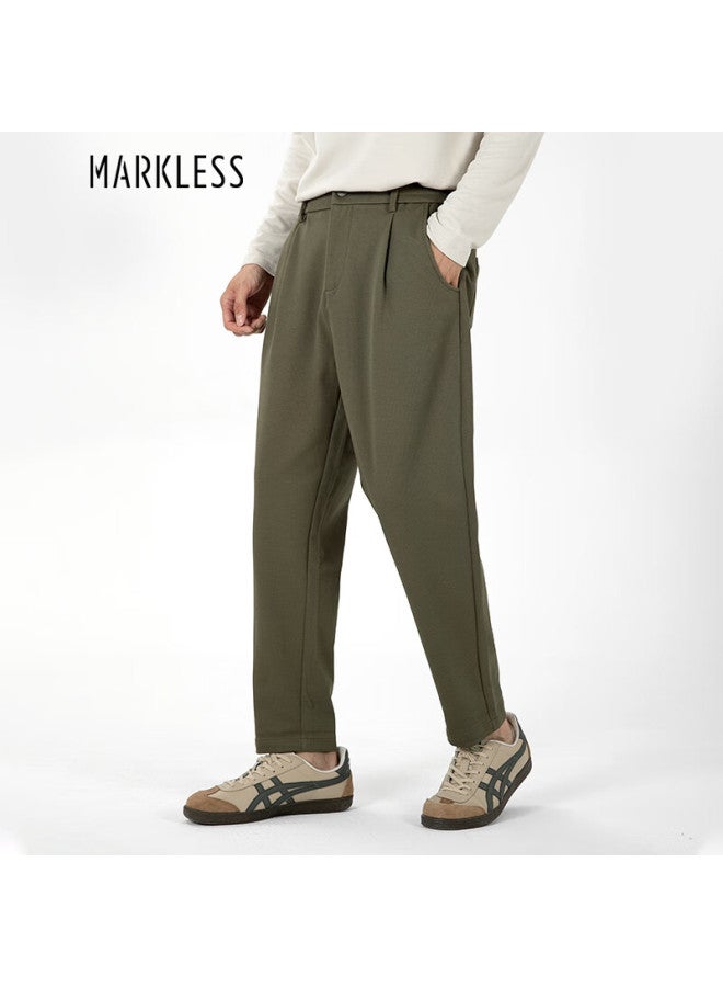 Markless Men's Autumn Winter Casual Pants Wrinkle-resistant Easy-care Trousers Coffee Color Size 30 Model 4861 - Image 1