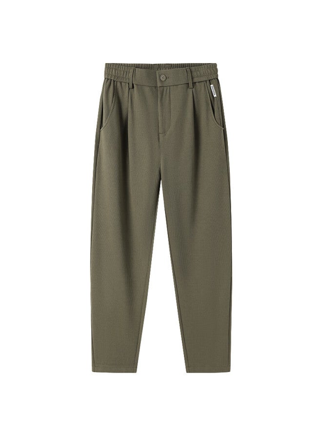 Markless Men's Autumn Winter Casual Pants Wrinkle-resistant Easy-care Trousers Coffee Color Size 30 Model 4861 - Image 4