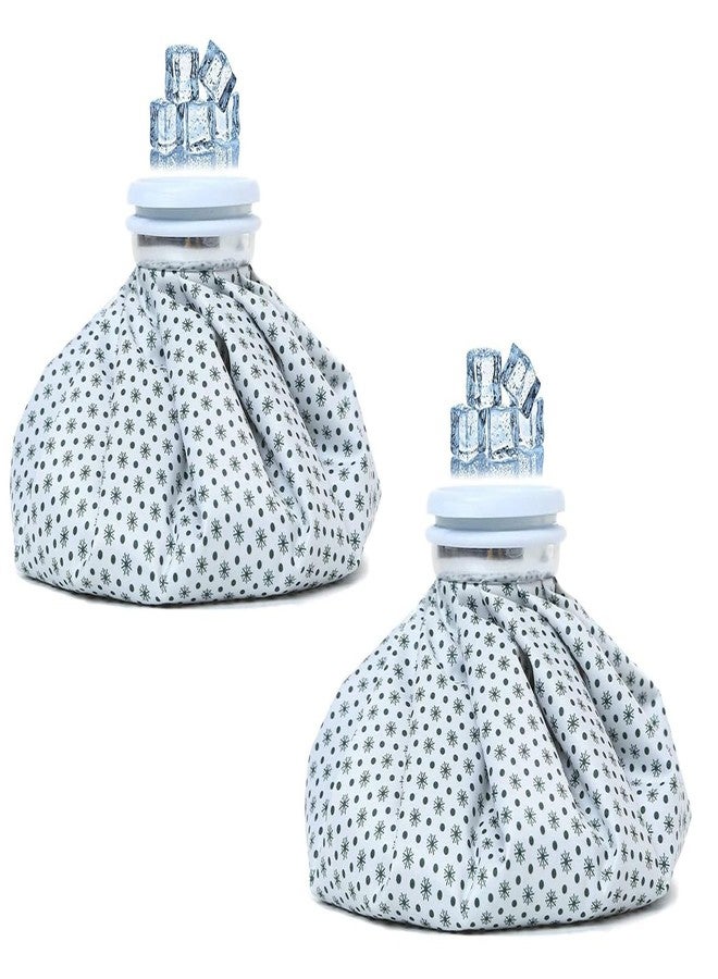 SMIC Pack of 2 Ice Bags Pack for Hot & Cold Therapy for Teeth Pain Headaches Menstrual Pain Back Pain Fast Release Reusable 7.5 in Cold & Hot Bag - Image 1
