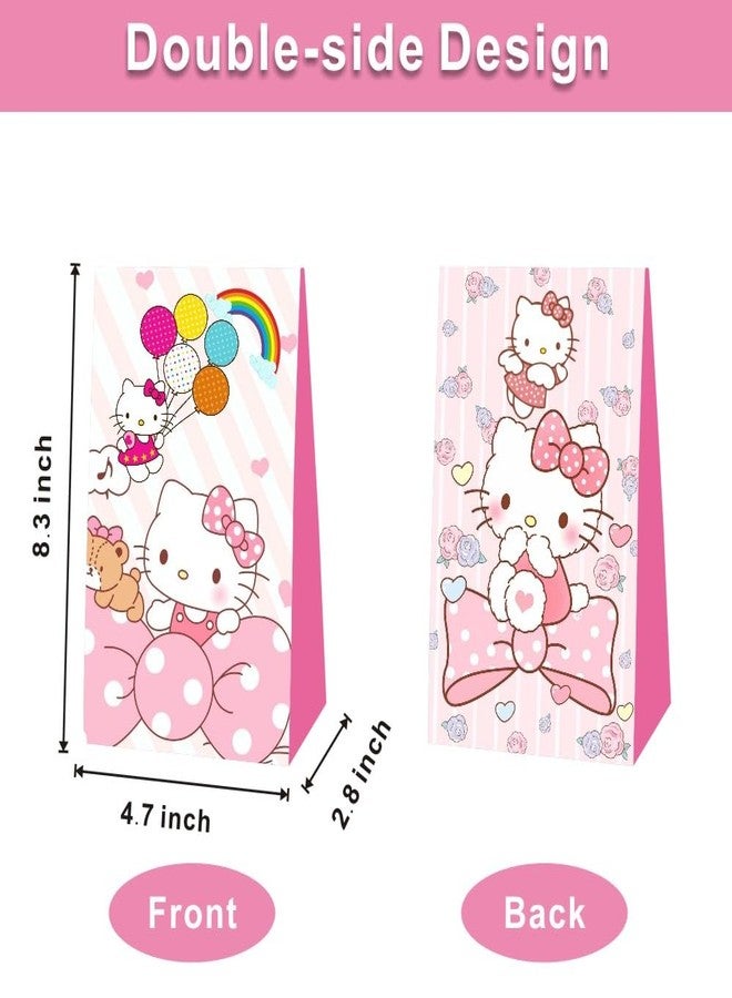 ARHAVI 12Pcs Party Gift Bags Goodie Bags for Kitty Birthday Decorations Party Supplies - Image 2