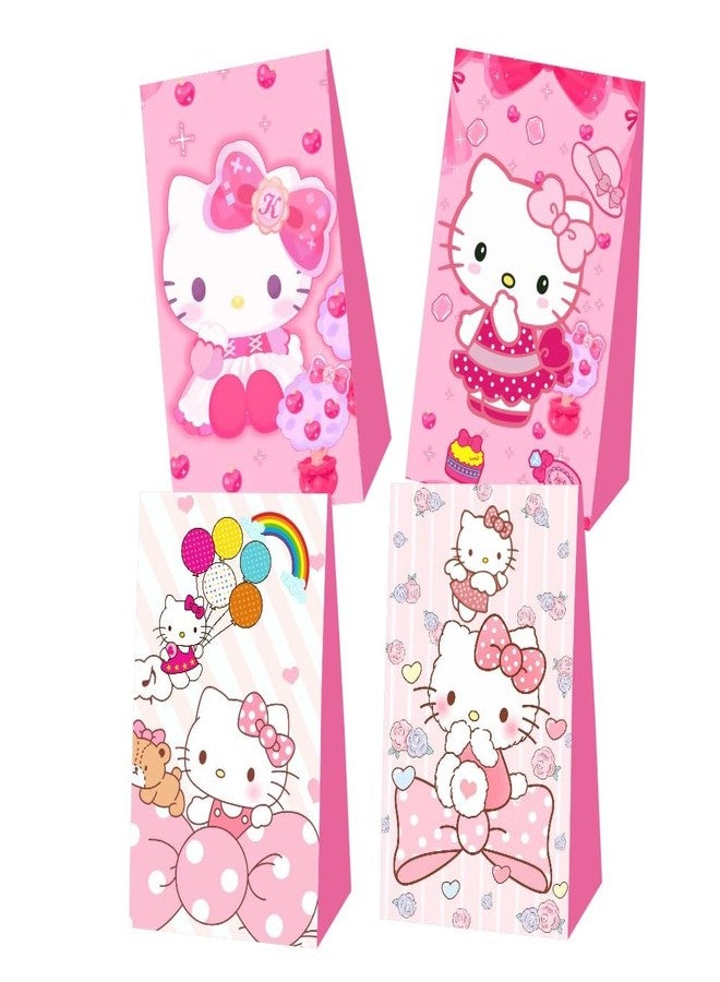 ARHAVI 12Pcs Party Gift Bags Goodie Bags for Kitty Birthday Decorations Party Supplies - Image 1
