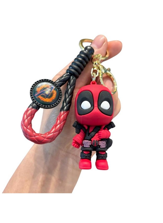 Unyks Star Keychains For Girls Boys, Cute Pendant Keychains Accessories, Cute Kawaii Key ring Purse Backpack, Key Chain Accessories Wristlet Key chain Car Charms -Avenger Dol, Deadpool - Image 1