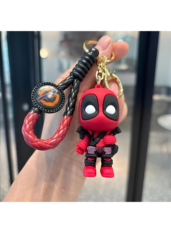 Unyks Star Keychains For Girls Boys, Cute Pendant Keychains Accessories, Cute Kawaii Key ring Purse Backpack, Key Chain Accessories Wristlet Key chain Car Charms -Avenger Dol, Deadpool - Image 5