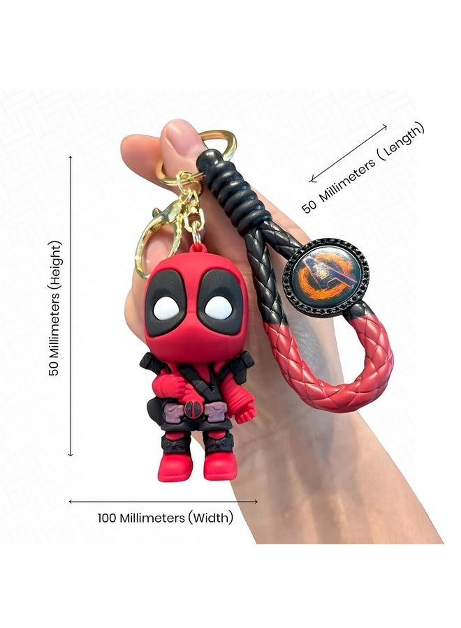 Unyks Star Keychains For Girls Boys, Cute Pendant Keychains Accessories, Cute Kawaii Key ring Purse Backpack, Key Chain Accessories Wristlet Key chain Car Charms -Avenger Dol, Deadpool - Image 3
