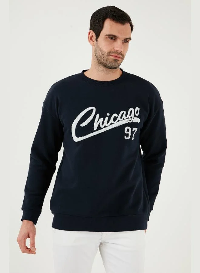 Buratti  Buratti Cotton Blend Regular Fit Crew Neck Sweatshirt Men's SWEAT 5905468S for Men | Best Price UAE