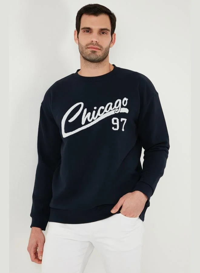 Buratti  Buratti Cotton Blend Regular Fit Crew Neck Sweatshirt Men's SWEAT 5905468S for Men | Best Price UAE