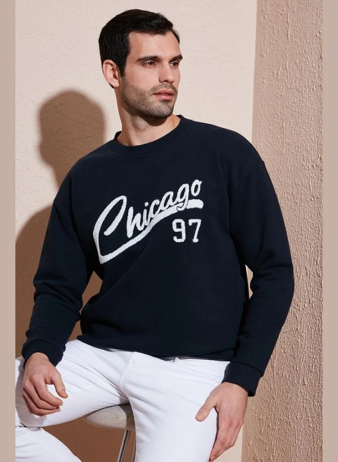 Buratti  Buratti Cotton Blend Regular Fit Crew Neck Sweatshirt Men's SWEAT 5905468S for Men | Best Price UAE