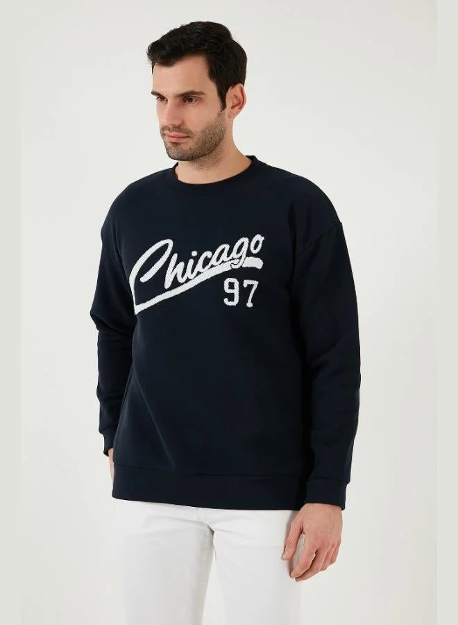 Buratti  Buratti Cotton Blend Regular Fit Crew Neck Sweatshirt Men's SWEAT 5905468S for Men | Best Price UAE