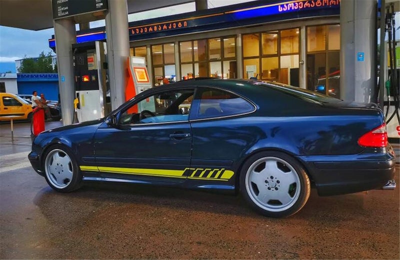 cheekyglo Car Side Skirt Sticker, 210x11.5 CM Car Side ody Vinyl Decl Sticker Self-dhesive Car Styling Decortion ccessories Fit for Mercedes enz C Clss W204 W205 C180 C200 C280 C300,Yellow-Yellow - Image 3