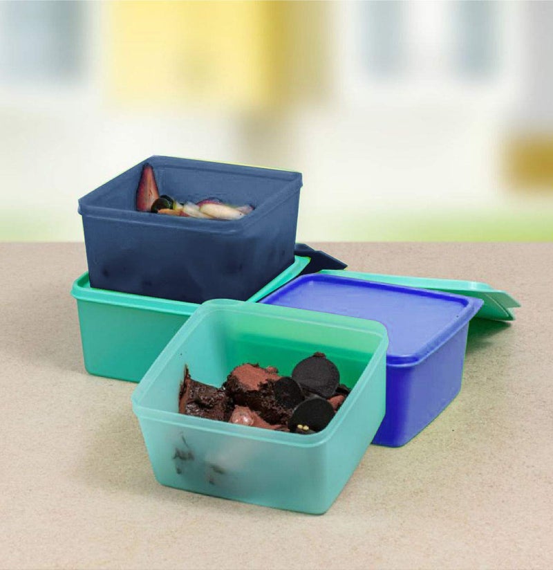 Tupperware Square Refrigerator Container Keep Tab 1.2L 4 pc (color may vary) - Image 3