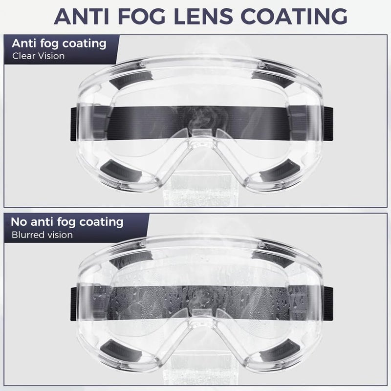 Serplex قناع تنفس مع فلاتر، قناع وجه نصف قابل لإعادة الاستخدام مع نظارات أمان، مجموعة قناع غاز للتلوين والرذاذ والصنفرة واللحام والأعمال الخشبية وراتنج الإيبوكسي وحماية أخرى - Image 3