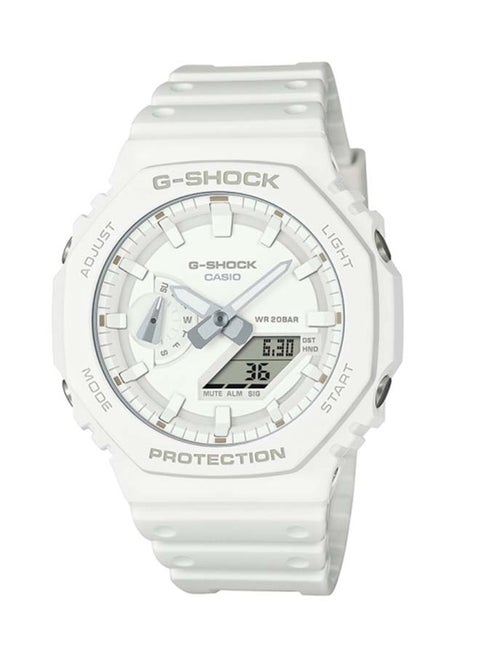 Analog Octagon Shape Resin Wrist Watch GA-2100-7A7DR - 45 Mm