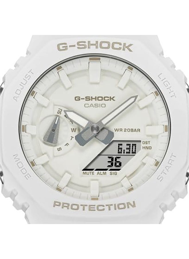 Analog Octagon Shape Resin Wrist Watch GA-2100-7A7DR - 45 Mm