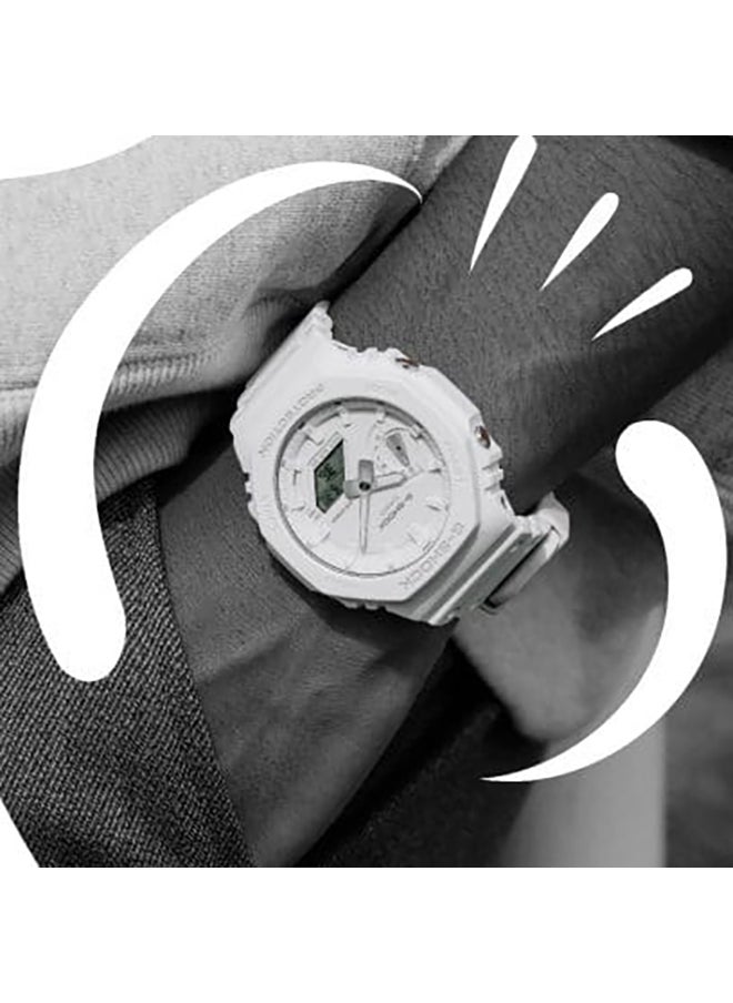 Analog Octagon Shape Resin Wrist Watch GA-2100-7A7DR - 45 Mm