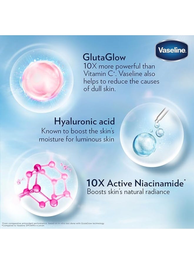 Vaseline Gluta-Hya Dewy Radiance Lotion for Face & Body | Gives Brighter Skin | Glutathione & Niacinamide Infused Moisturizer, 200ml - Image 3