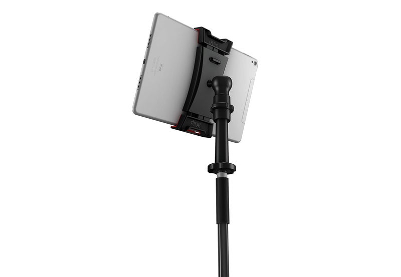 IK Multimedia iKlip 3 Video Universal iPad, Tablet Tripod Mount with 360 Degree Swivel, Soft-Touch Rubber Grip, Easy Insertion and Rotation and Rugged thermoplastic Design, fits Any 7”-12. 1” Tablet - Image 4