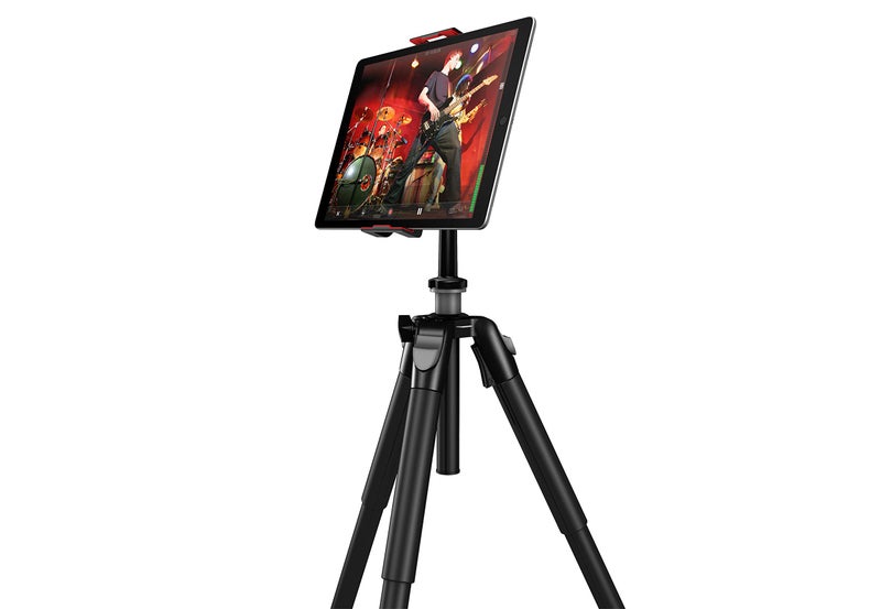 IK Multimedia iKlip 3 Video Universal iPad, Tablet Tripod Mount with 360 Degree Swivel, Soft-Touch Rubber Grip, Easy Insertion and Rotation and Rugged thermoplastic Design, fits Any 7”-12. 1” Tablet - Image 5