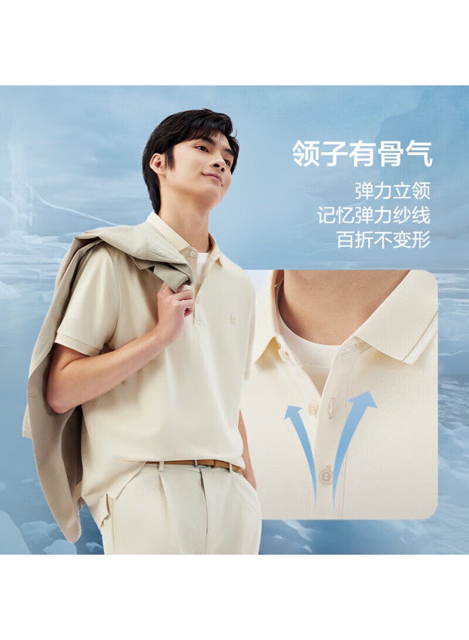 Hodo Modal Silk Short Sleeve Cool Feeling Polo Shirt With Turn-down Collar T-shirt, Father's Day Gift - Image 2