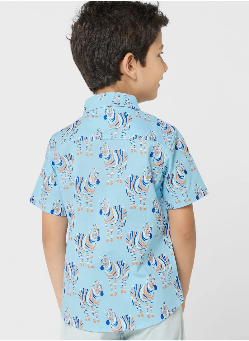 Pinata Boys Striped Short Sleeves Shirt