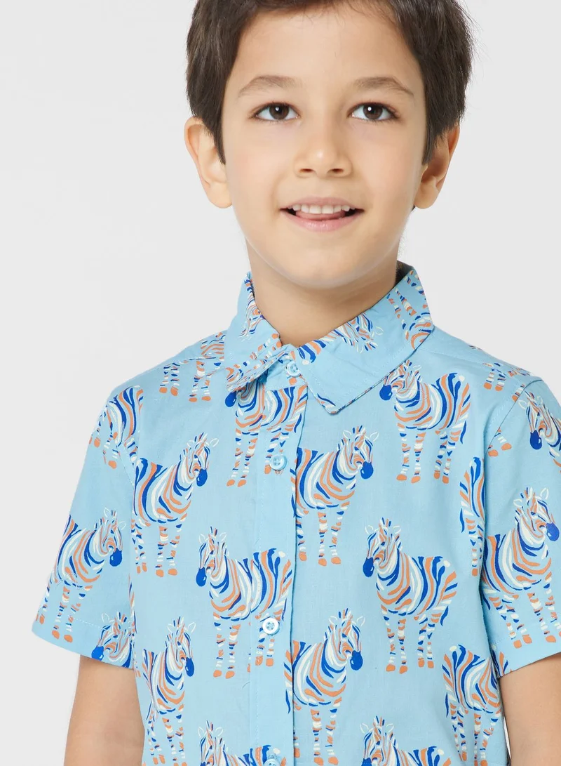 Pinata Boys Striped Short Sleeves Shirt