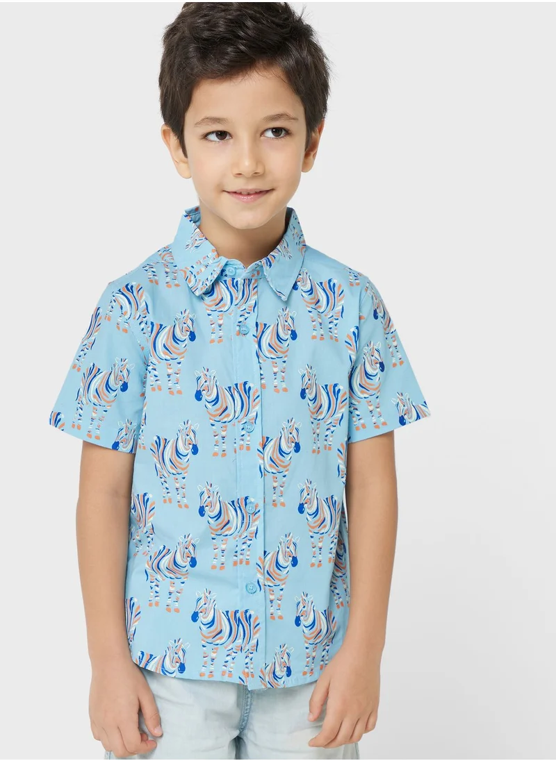 Pinata Boys Striped Short Sleeves Shirt