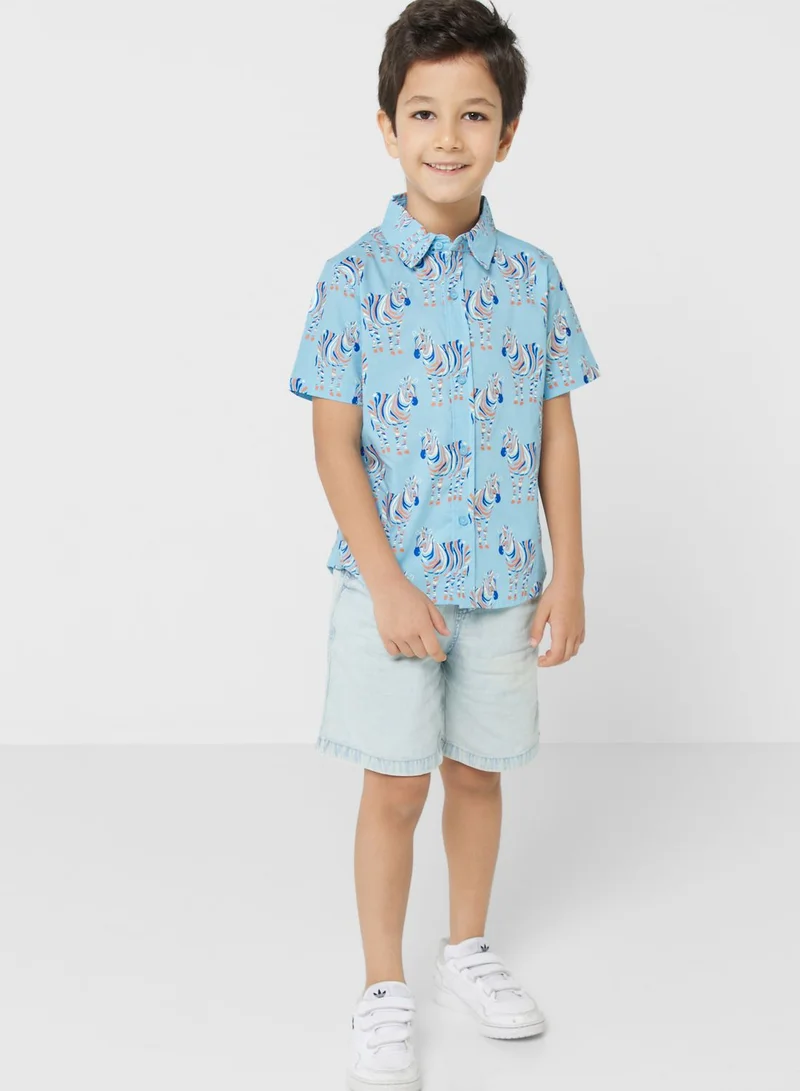 Pinata Boys Striped Short Sleeves Shirt