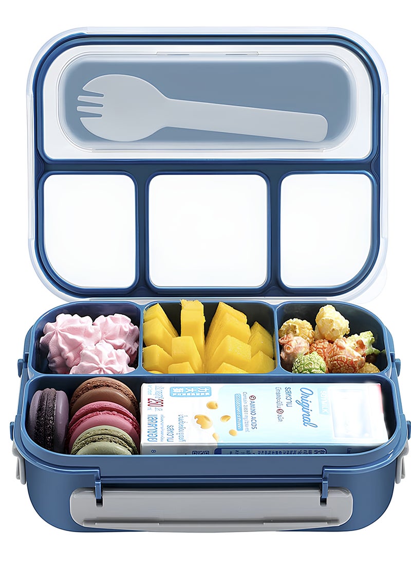 Generic Bento Lunch Box | Lunch Containers for Adults/Kids/Toddler,1300ML 4 Compartment Microwave & Dishwasher & Freezer Safe, BPA Free  - Image 1