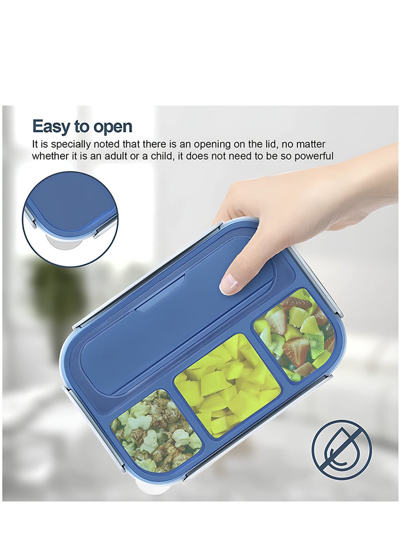 Generic Bento Lunch Box | Lunch Containers for Adults/Kids/Toddler,1300ML 4 Compartment Microwave & Dishwasher & Freezer Safe, BPA Free  - Image 5