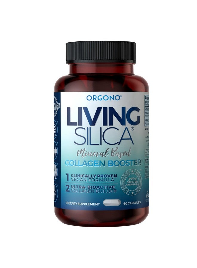 Orgono Living Silica Orgono Living Silica Mineral-Based Collagen Booster Capsules | Silica-Based | Supports Collagen & Elastin for Joint & Bone Support, Glowing Skin, Strong Hair & Nails | 60 Capsules - Image 1